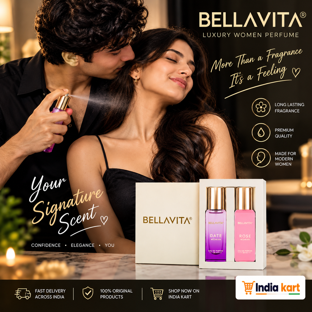 Bella Vita Luxury DATE Woman + ROSE Woman Perfume Combo for Women 40 ML (Pack of 2 Items 20ML Each)