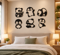 DREAMHome Cute Penguins and panda wall art/Wall decor/home decor/ kidsroom/living room/Bedroom