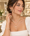 Jewellery set for Womens and Girl, Esthetic, Stylish, & Fancy Korean Necklace, Earrings & bracelet