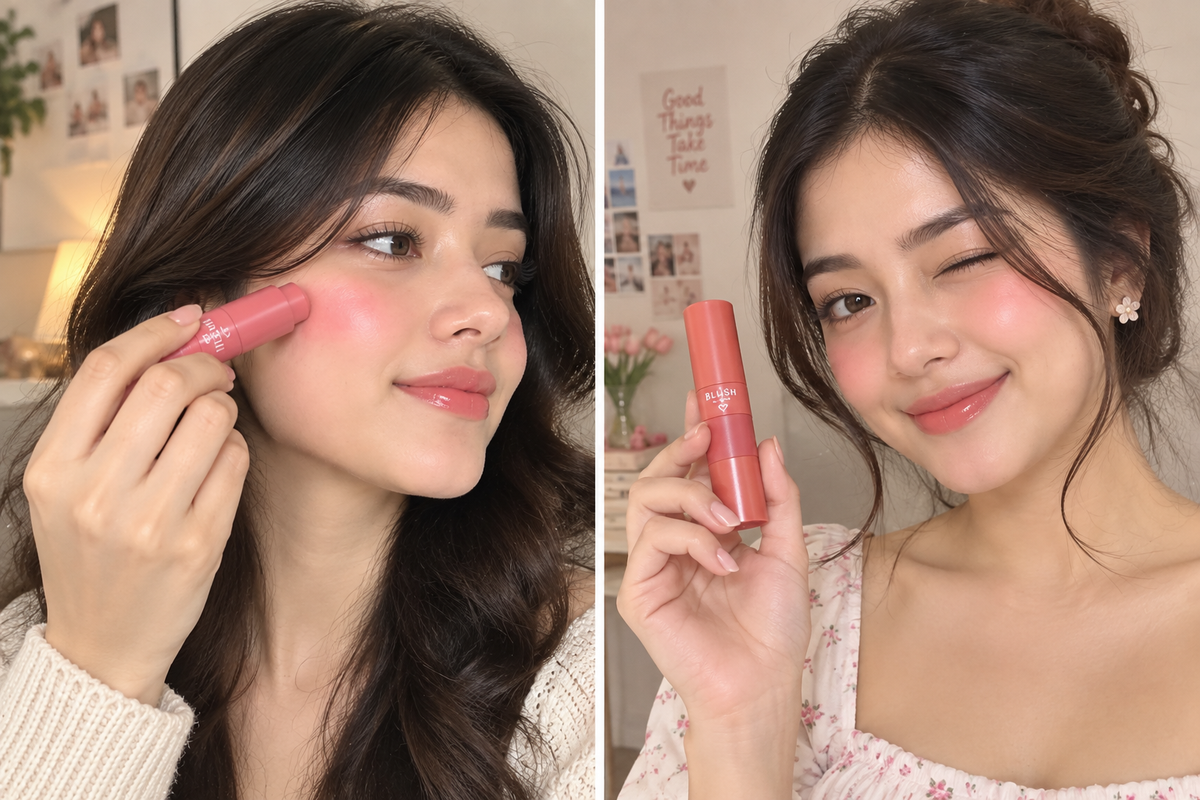 M&M MULTI-SHADE STICK BLUSH – CREAMY MATTE FINISH (5 TRENDING SHADES IN 1)