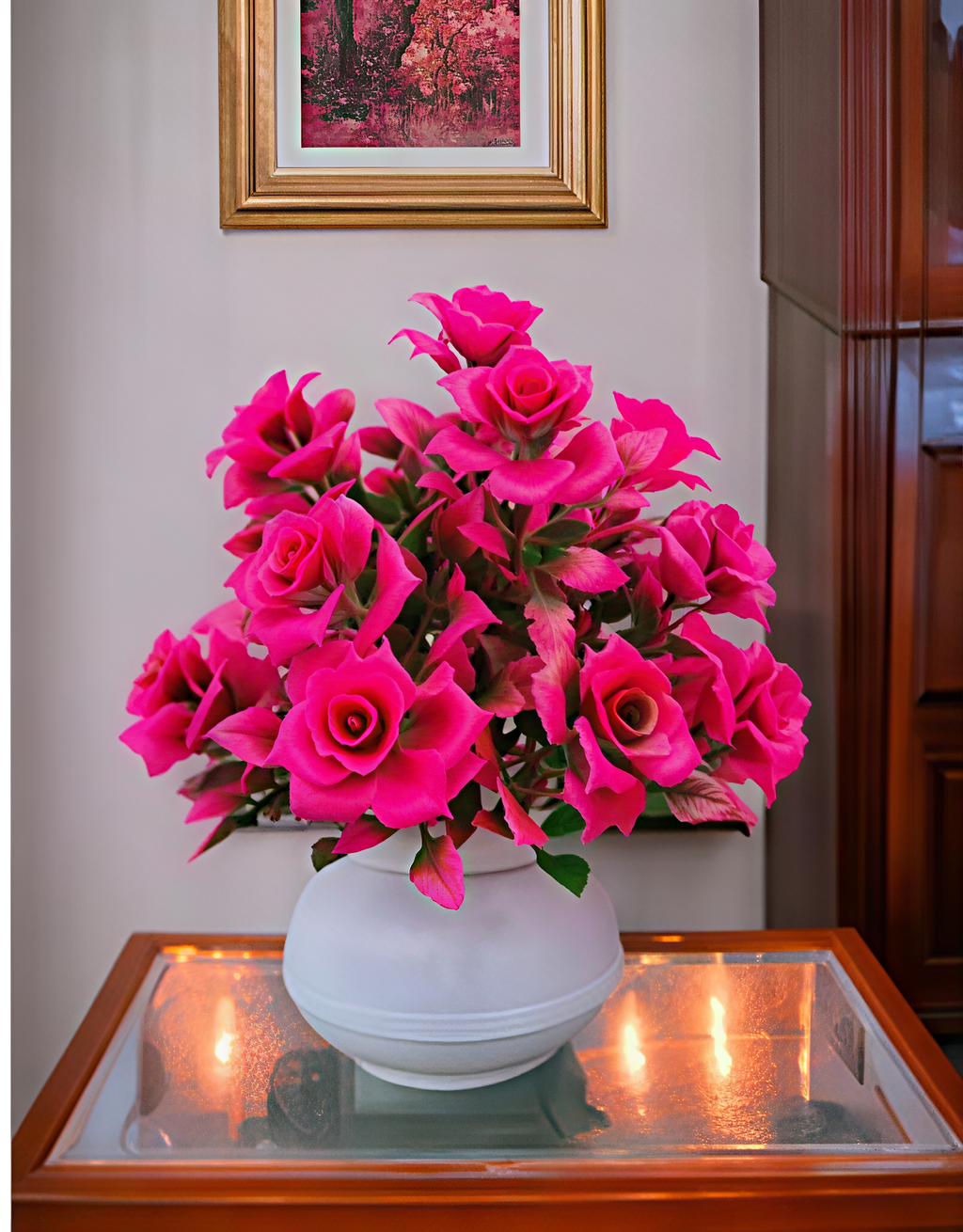 STYLISH PINK FLOWER FOR HOME, KITCHEN AND OFFICE DECORATION, HOME DECOR,OFFICE DECORATION , INTERIOR DECOR, GIFT ITEM, ARTIFICIAL PLANT, ATTRACTIVE FLOWER
