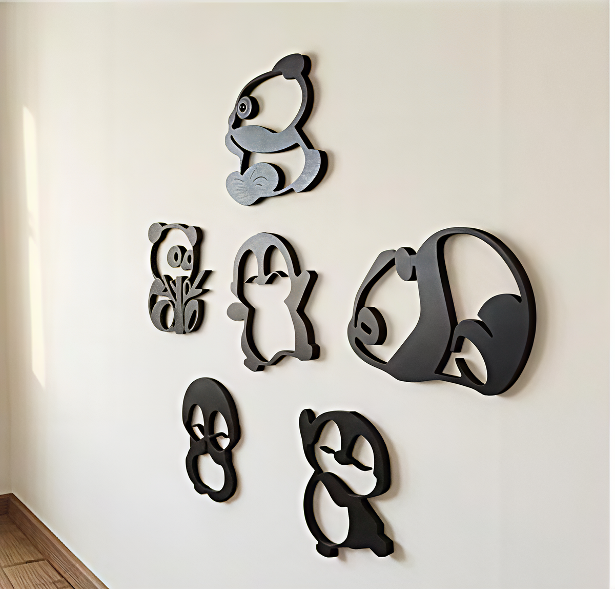 DREAMHome Cute Penguins and panda wall art/Wall decor/home decor/ kidsroom/living room/Bedroom