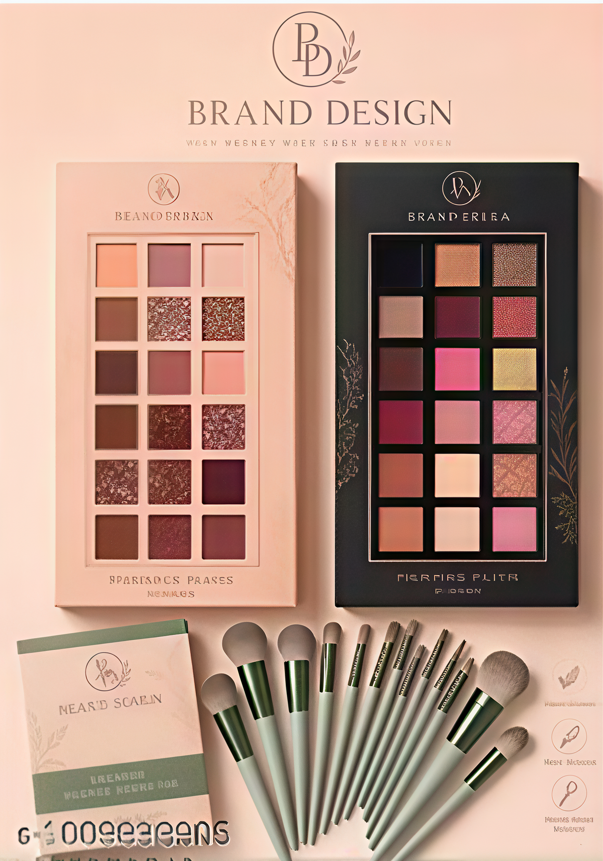 EYESHADOW 36MULTICOLOR with 13 pic makeup brush pack of 3 items