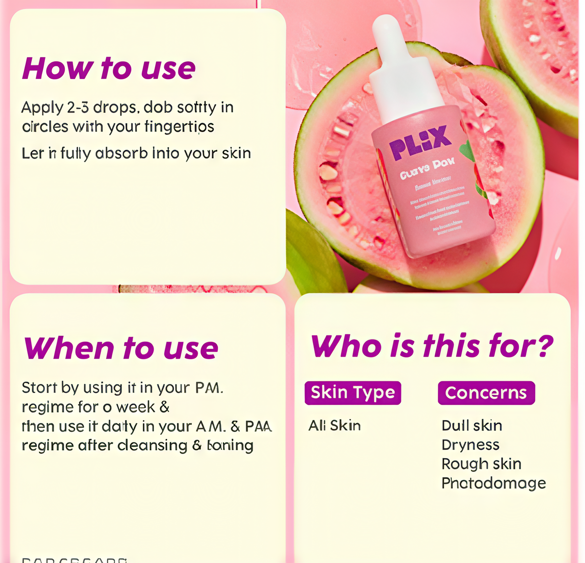 PLIX - Guava Glow Regime with 10% Vitamin C Face Mini Serum (10ml) & Juicy Mini Cleanser | For Dark Spot Corrections and Brighter Complexion | (20 ml) (Pack of 2)