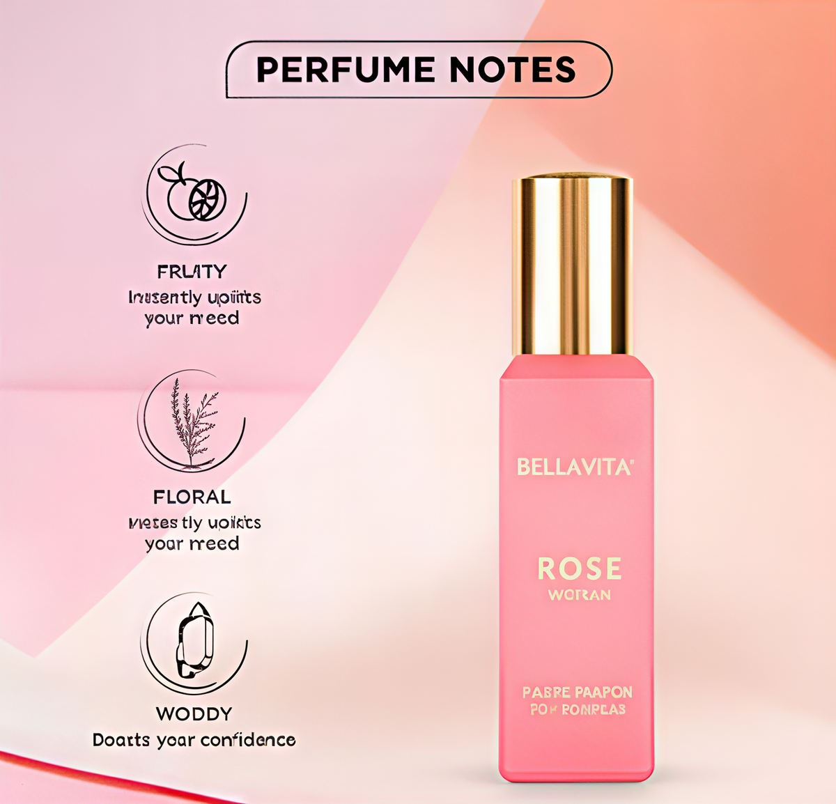 Bella Vita Luxury DATE Woman + ROSE Woman Perfume Combo for Women 40 ML (Pack of 2 Items 20ML Each)