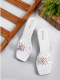 Women,s Transparant Heel | Women Block Heel Sandal | Sandal for Women | Casual Heel Sandal for Party | Women Slipper | Indian Footwear