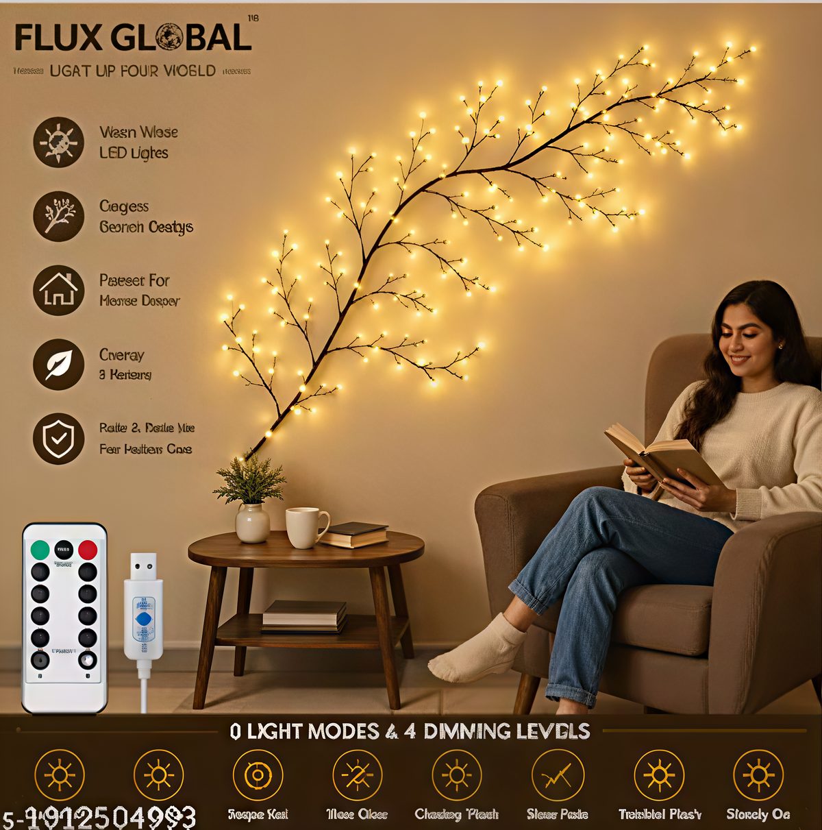 Enchanted Willow Vine Lights Twinkling Tree,Lighted Vines for Room Decor with String Lights,Wall Vines with Lights in 8 Modes & Timer Willow Branch Lights for Bedroom
