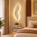 Bedroom Luxury White Living Room Light Fixture Modern Feather Design Indoor Lustre New Resin Lamps siz 60Cm Hight Feets 23Cm L inches (Color White and Gold)