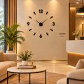 Modern Lobby Wall Clock  3D DIY Wall Sticker for Office